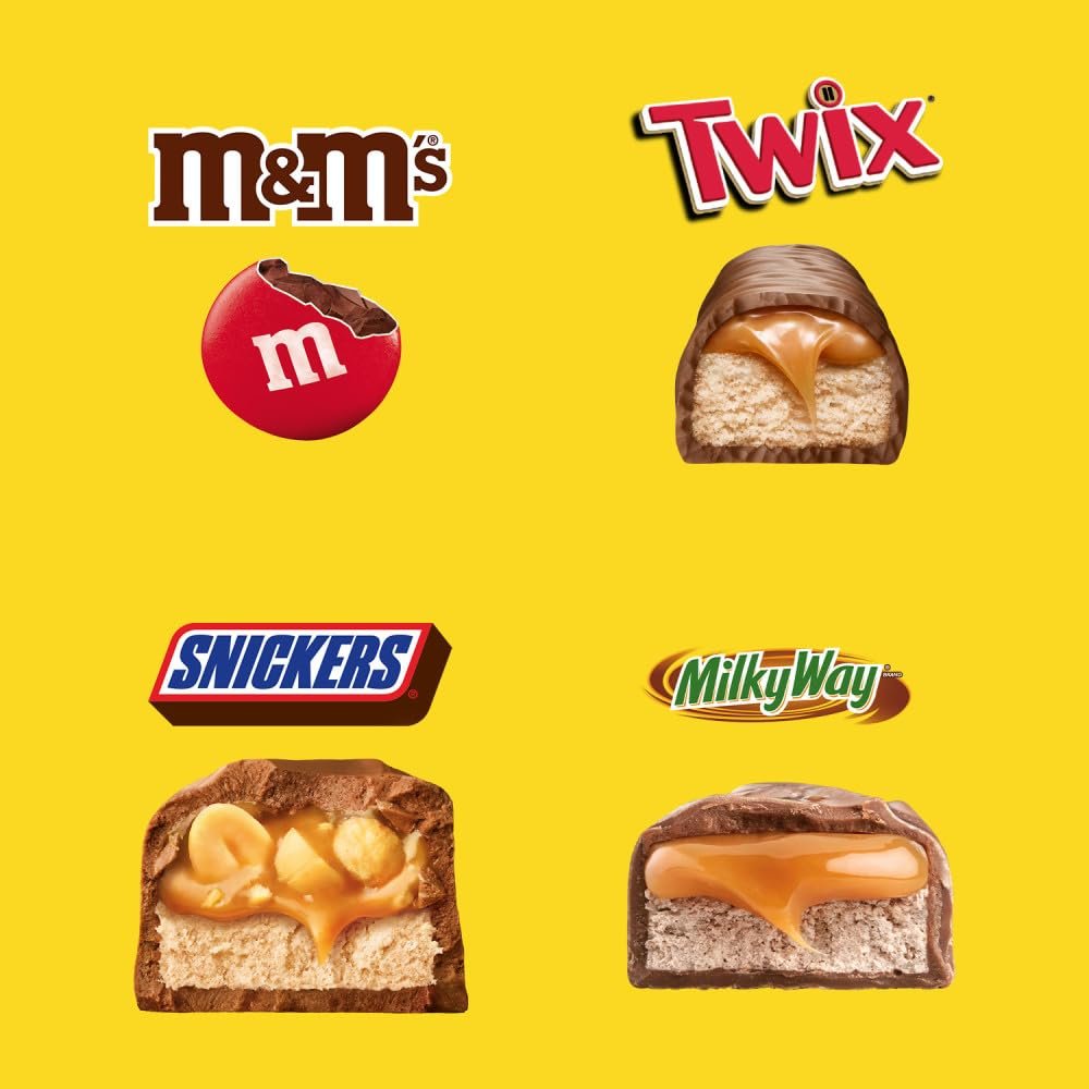Mars Snickers, M&M'S Milk Chocolate, Milky Way & Twix Fun Size Chocolate Candy Variety Pack, 75 Ct Bulk Bag (2.73 Pounds) - Image 3