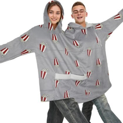 2 Person Couple Hoodies Matching Pajamas for Couples Oversized Matching Onesies Sweatshirts