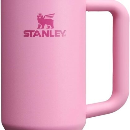 STANLEY Quencher H2.0 Tumbler with Handle and Straw 30 oz | Flowstate 3-Position Lid | Cup Holder Compatible for Travel | Insulated Stainless Steel Cup | BPA-Free | Peony