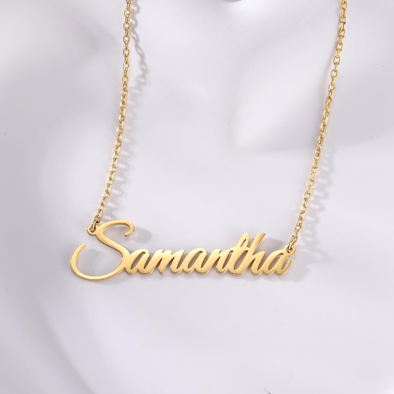 TinyName Custom Name Necklace Personalized 18K Gold Plated Nameplate Customized Jewelry Gift for Women - Image 3