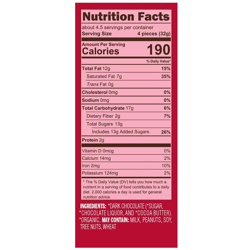 LAKE CHAMPLAIN CHOCOLATES Organic Valentine's Hearts Dark Chocolate Gift Box, 5 OZ - Image 2