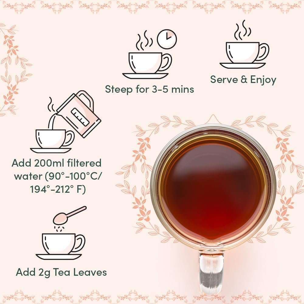 VAHDAM, Luxury Valentines Day Tea Gift Set | 24 Unique Loose Leaf Teas in Tin Caddies - Premium Tea Gift Box | Tea Gift Set | Valentines Day Gifts for Him & Her - Image 8