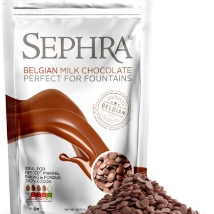 Sephra Fountain-ready Belgian Milk Chocolate 2lb Bag - Ideal for Melting