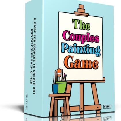 The Couples Painting Game – Date Night Card & Painting Kit | Fun DIY Activity with Prompts, Challenges & Questions for Deeper Connection, Meaningful Games for Adults and Teens, 2 Players