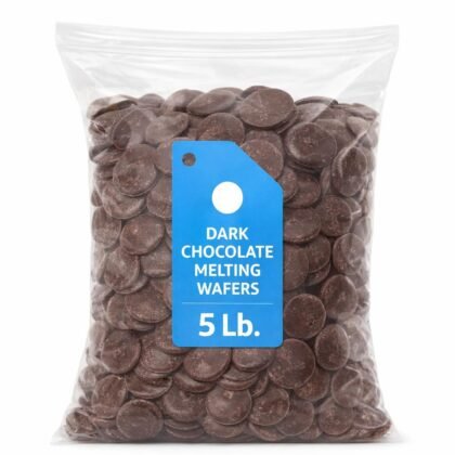 Dark Chocolate Melting Wafers – 5 lb Bag, Smooth Melting Chocolate for Baking, Candy Making & Desserts