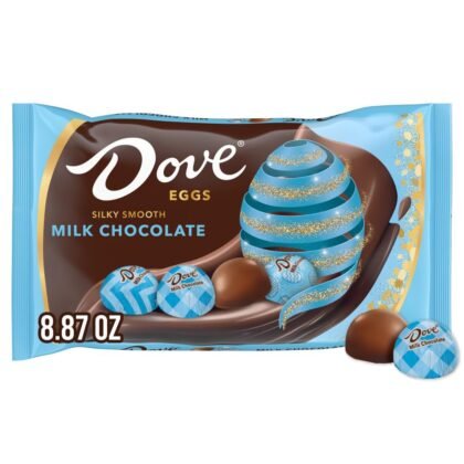 DOVE Milk Chocolate Eggs Easter Candy, 8.87 Oz Bag