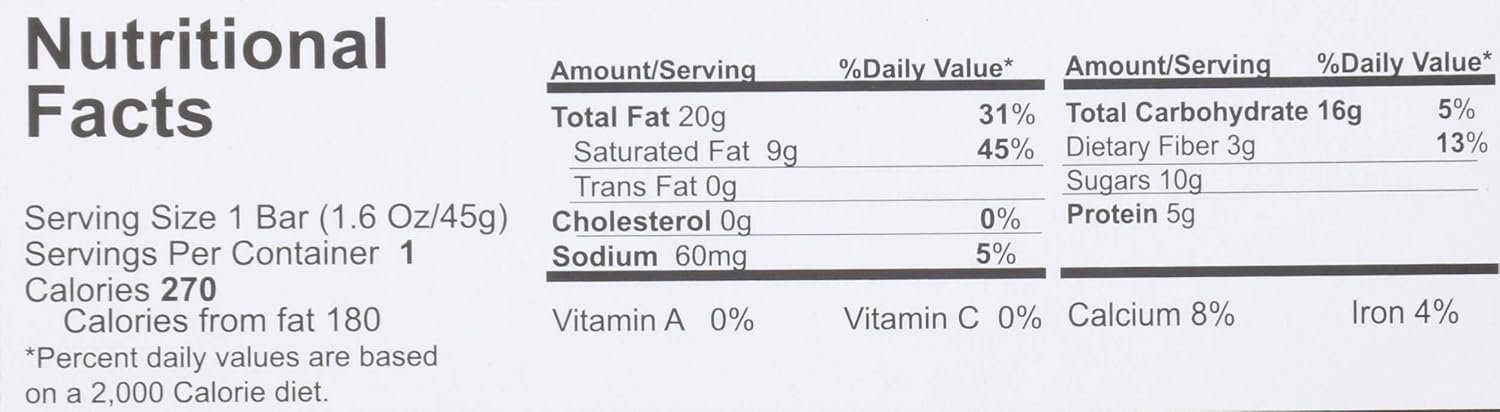 NELLYS ORGANICS Organic Dark Chocolate Caramel Nougat Bar, 1.6 OZ - Image 2