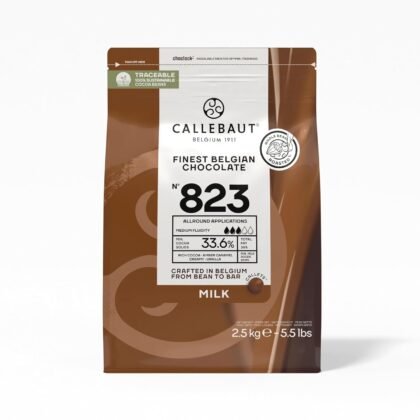 Belgian Milk Chocolate Baking Callets (Chips) - 33.6% - 1 bag, 5.5 lbs