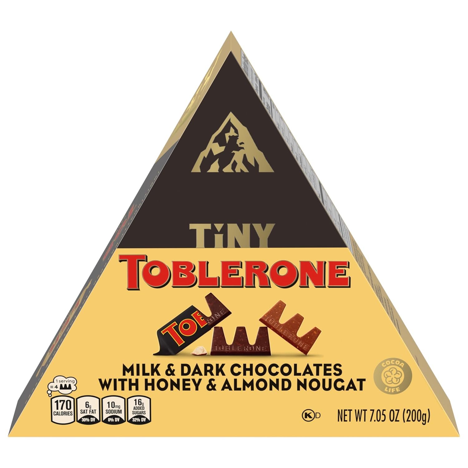 TOBLERONE Tiny Assorted Chocolate Bars Variety Pack (Milk & Dark), 1 Gift Box (25 Pieces) - Image 20