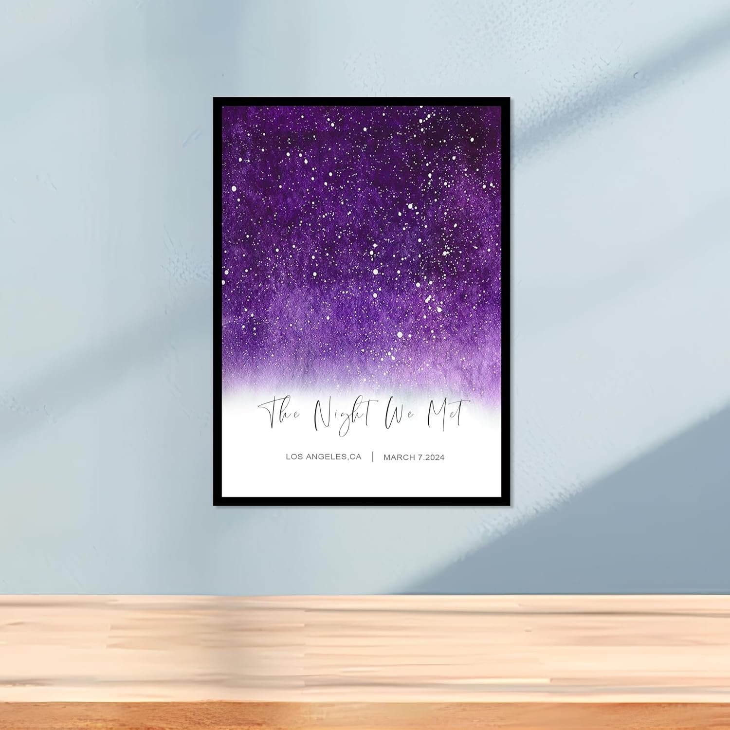 Custom Star Map Print With Specific Dates & Place,Personalized Constellation Map Poster, Special Occasion Star Chart Wall Art- Great Birthday, Anniversary, Engagement, Wedding Romantic Gift - Image 6