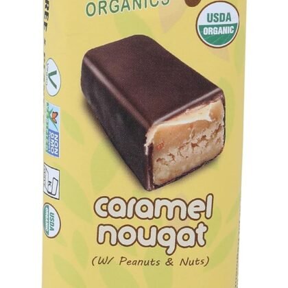 NELLYS ORGANICS Organic Dark Chocolate Caramel Nougat Bar, 1.6 OZ