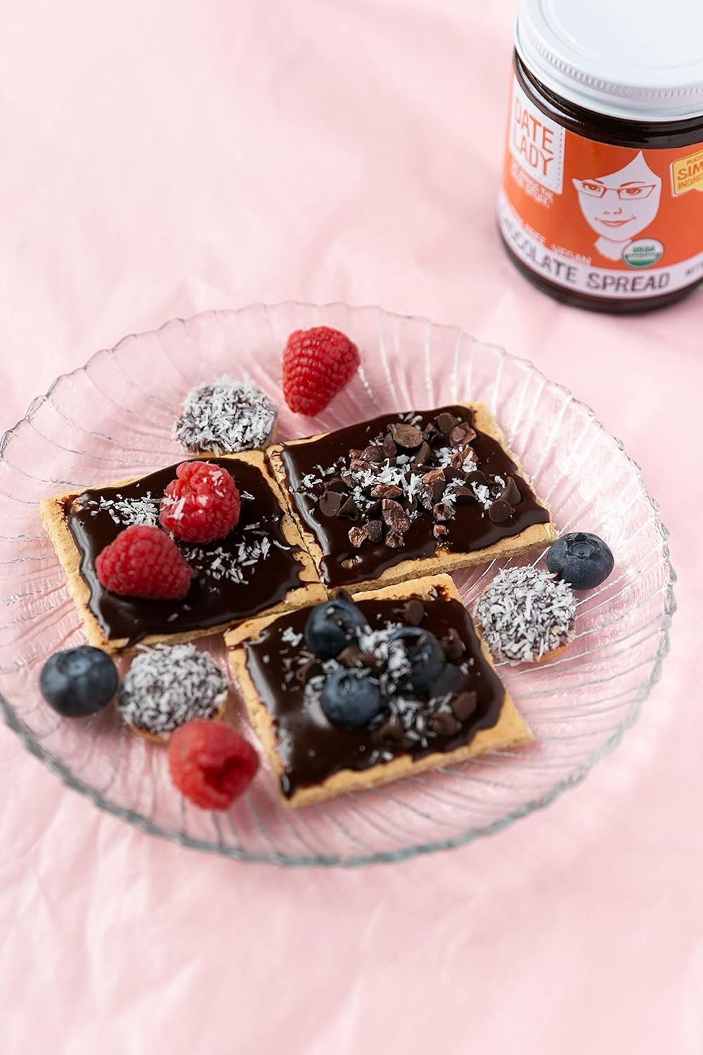 Date Lady Chocolate Date Spread | Organic, Vegan, Paleo, Gluten Free & Kosher, No Added Sugar, No Preservatives (1 Jar) Cocoa Spread Perfect For Dipping Fruit and Using as a Sauce on Ice Cream. - Image 7