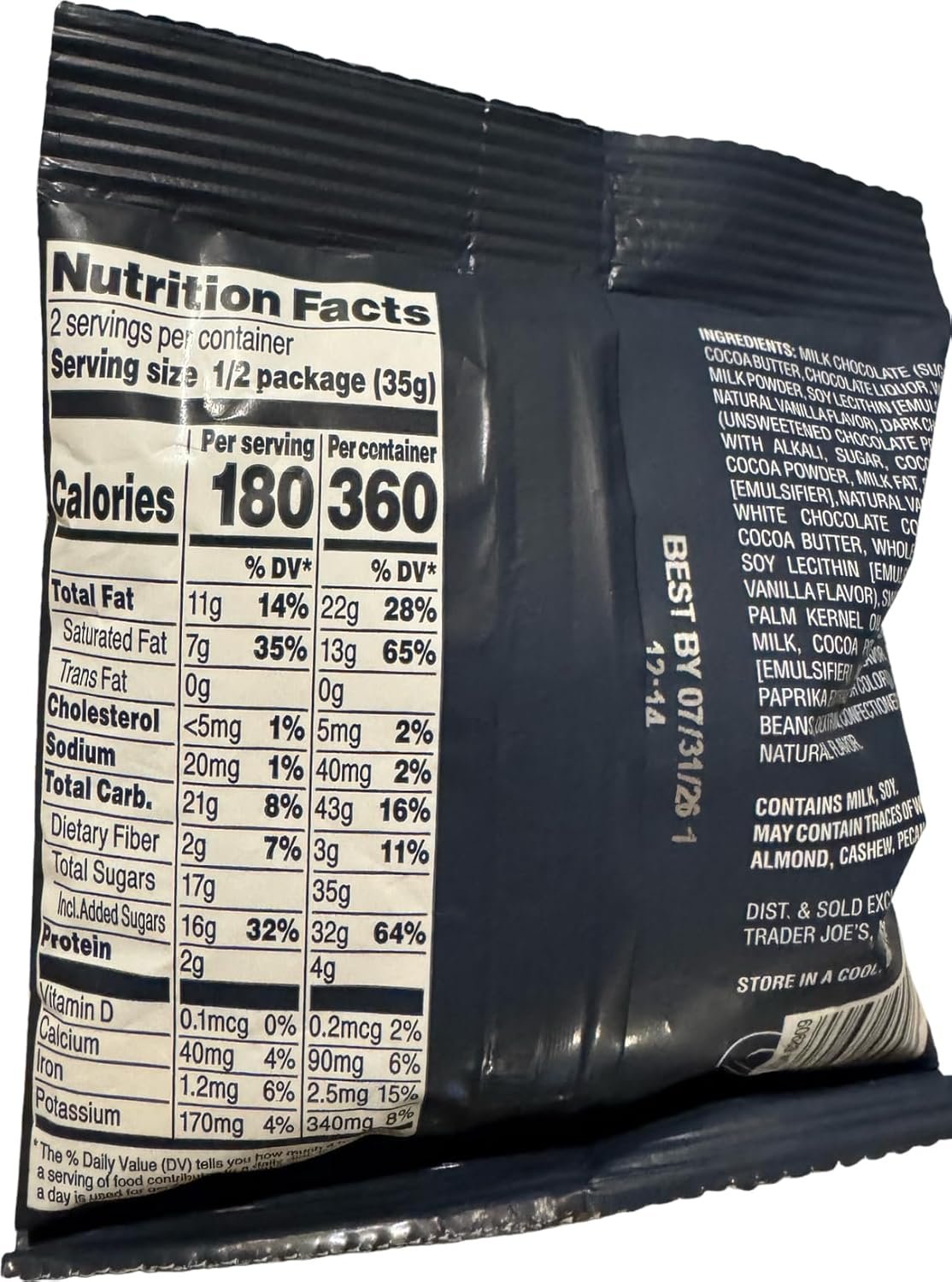 Trader Joe's Coffee Lover's Chocolate-Covered Espresso Beans (Pack of 5) - Image 2