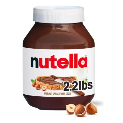 Nutella Hazelnut Spread with Cocoa, Creamy Hazelnut Spread, Breakfast Favorite, 35.3 oz Jar