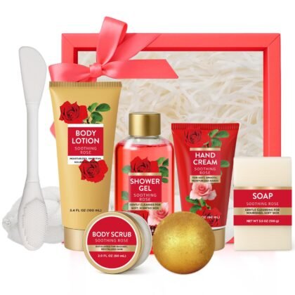 Spa Luxetique Gifts for Women 8pcs of Romantic Luxury Rose Gift Set for Women Bath and Body Works Gift Set Spa Gift for Womens Birthday Gift for Womens Mom Wife Girlfriend Valentines Day Gifts