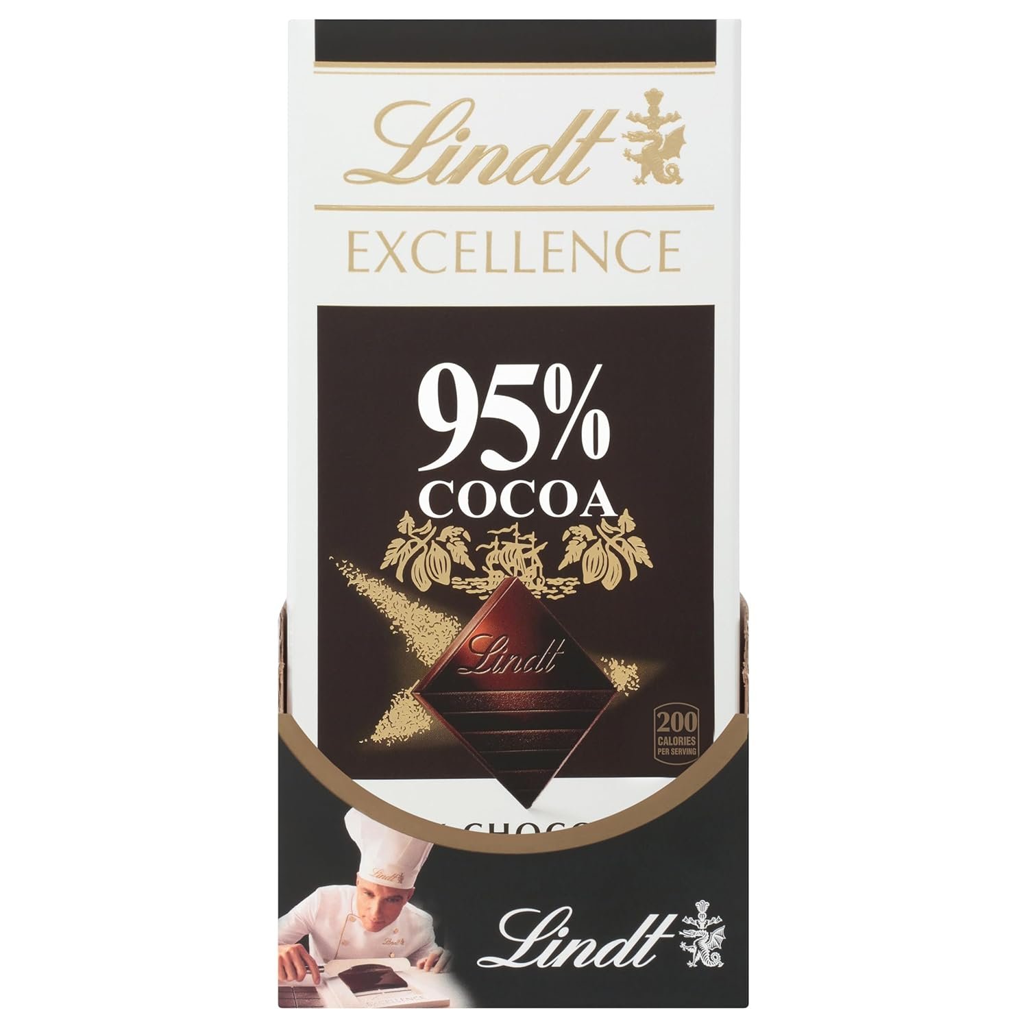 Lindt EXCELLENCE 95% Cocoa Dark Chocolate Bar, Dark Chocolate Candy, 2.8 oz. (12 Pack) - Image 12