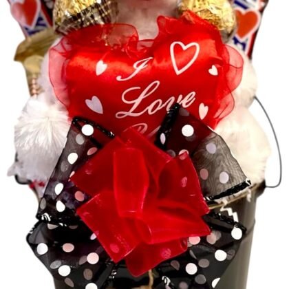 Sweetheart Candy Bouquet -Chocolate Basket for Her |Valentines Day Chocolate Bouquet |Any Occasions |Birthdays |Mothers Day |Anniversary
