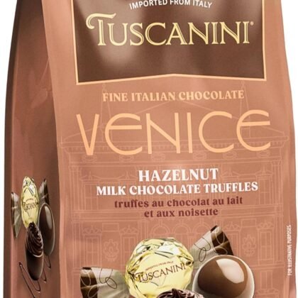 Tuscanini Fine Italian Hazelnut Milk Chocolate Truffles, Venice, 5.4oz | Gourmet Italian | Premium Gift | Perfect for Holidays & Celebrations