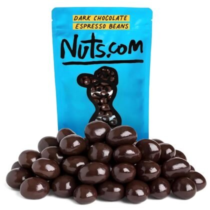 Nuts.com – Dark Chocolate Covered Espresso Bean – 2 Pound Bag, Great Snack for Adults, Good Source of Antioxidants & Caffeine – For Office, Holiday Gatherings & Home Snacking