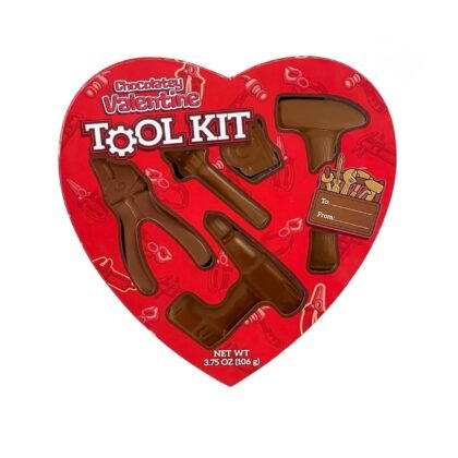Albert's Candy Toolbox Heart Candy Valentine's Day Gift Tool-Shaped Chocolates Chocolatey Valentine Tool Kit Chocolate Heart Box