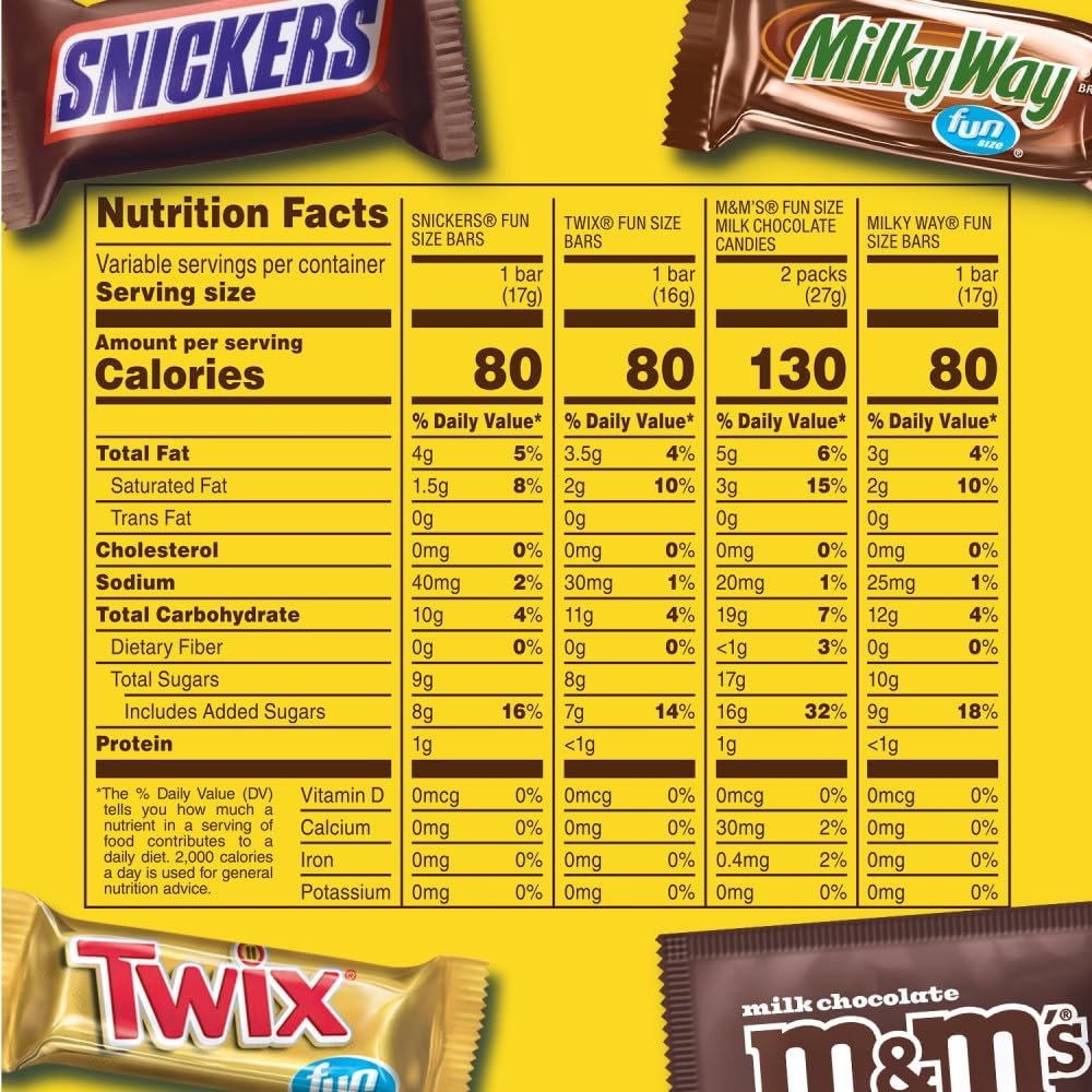Mars Snickers, M&M'S Milk Chocolate, Milky Way & Twix Fun Size Chocolate Candy Variety Pack, 75 Ct Bulk Bag (2.73 Pounds) - Image 2