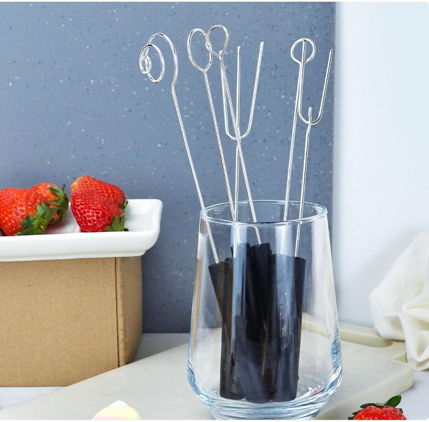 6 PCS Chocolate Dipping Tool Stainless Steel Candy Dipping Tool Chocolate Dipping Fork Spoon Set for Handmade Chocolate Pralines Truffles - Image 5