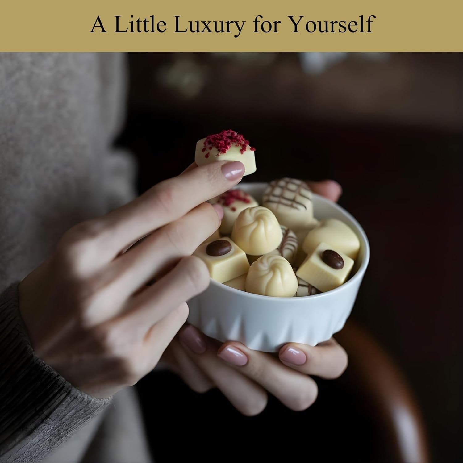 ANDY ANAND CHOCOLATIER Luxury Belgian White Chocolate Truffles - Handmade Assorted Chocolate Flavors - Gourmet Collection with Delectable Ganache - Chocolate Gift Box | Perfect for Chocolate Lovers (24 Pcs) - Image 4