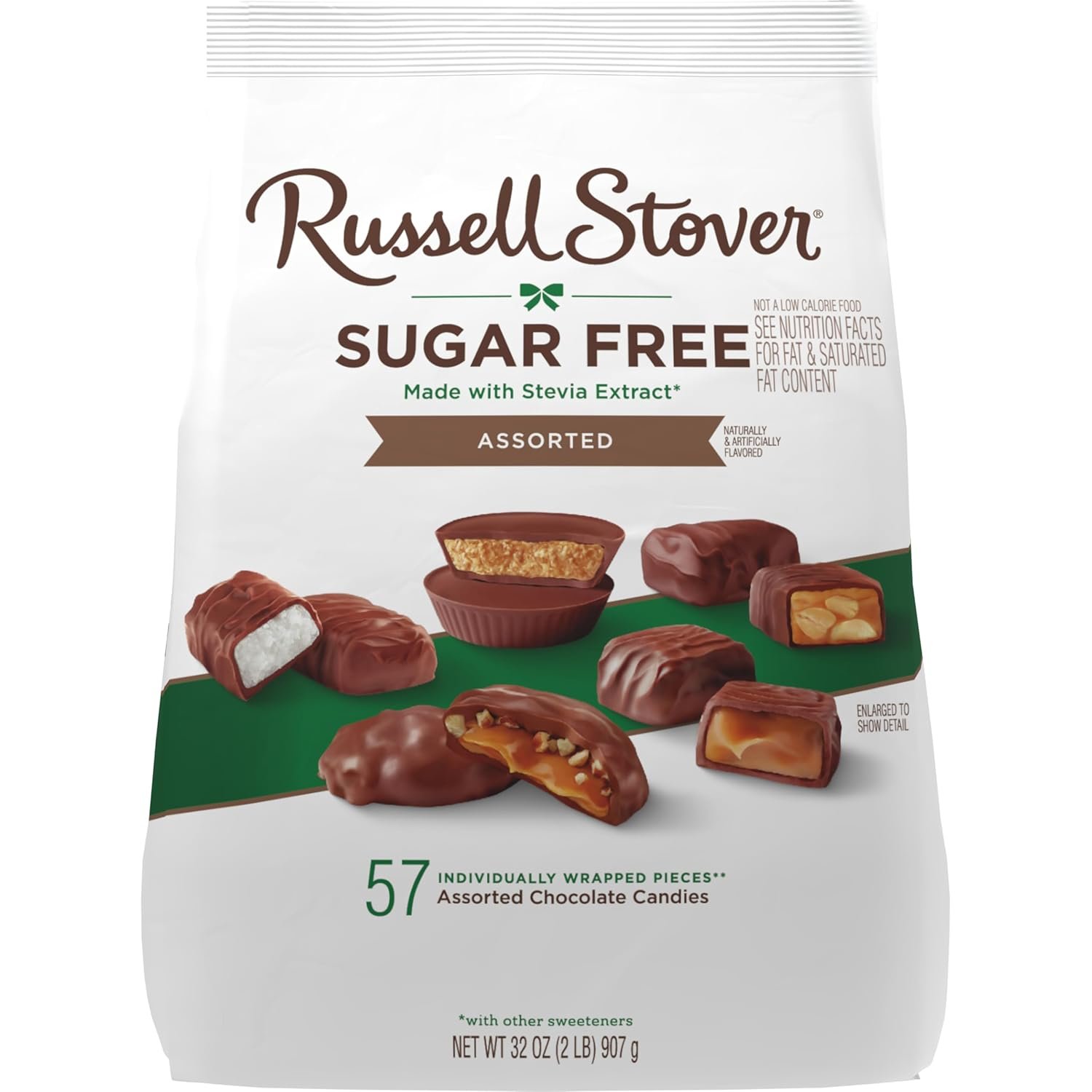 RUSSELL STOVER Sugar Free Assorted Chocolate Candy Bag Gift, 32 oz - Image 3