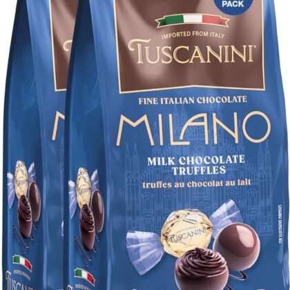 Tuscanini Fine Italian Milk Chocolate Truffles, Milano, 5.4oz (2 Pack) | Gourmet Italian | Premium Gift | Perfect for Holidays & Celebrations