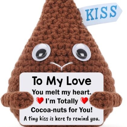 Gifts for Him Boyfriend Valentines - to My Love, Funny Crochet Chocolate for Husband Men Fiance Couple Valentine's Day Wedding Anniversary Birthday Christmas Romantic Long Distance Present