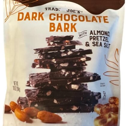 Dark Chocolate Bark with Almond, Pretzel & Sea Salt (10 oz)