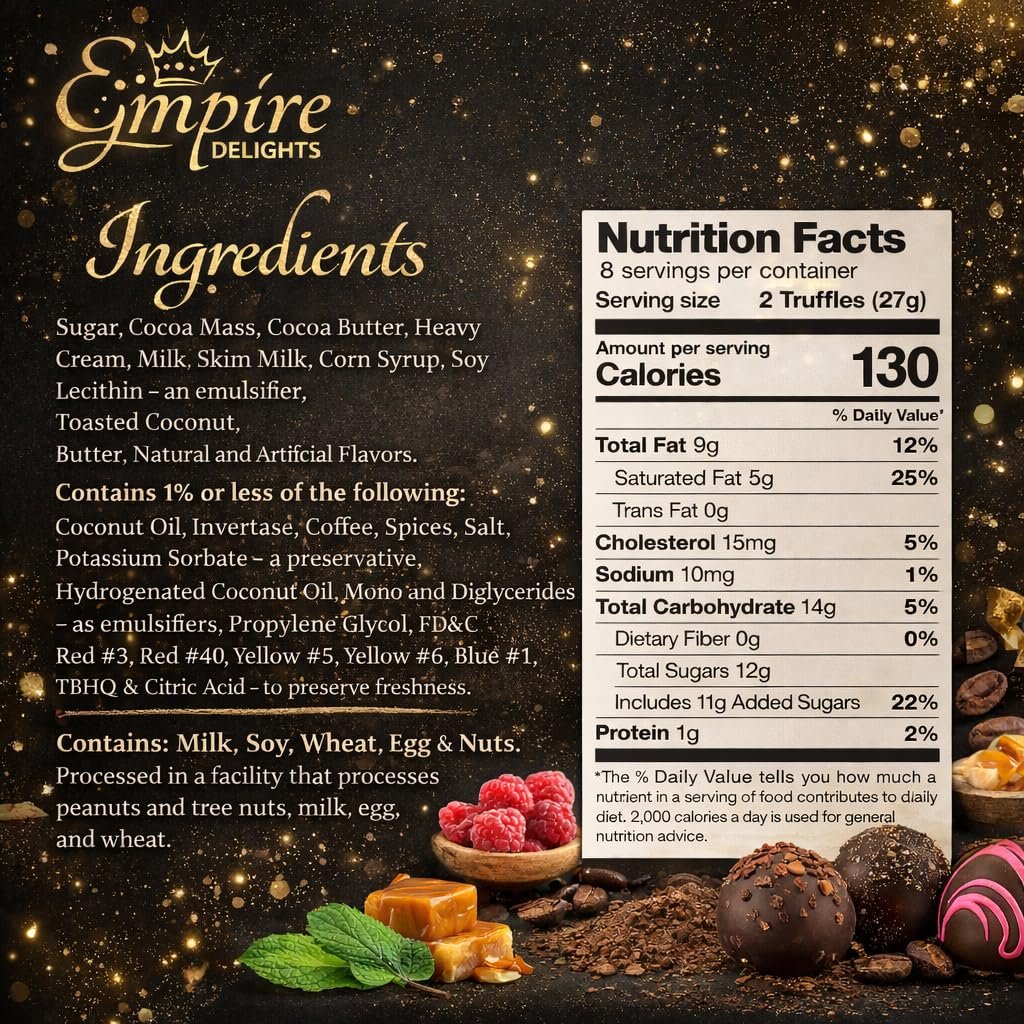 Happy Birthday Chocolates - 12 Assorted Milk & Dark Chocolate Truffles - Gourmet Box - Birthday Gifts for Women & Men, 6 oz - Image 2