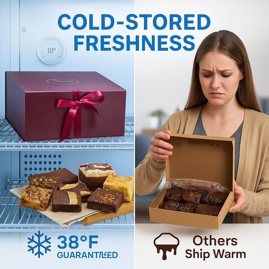 Dulcet Holiday Gift Basket - Premium Assortment of Baked Goods - Christmas Gift Basket with Individually Wrapped Whoopie Pies, Brownies, Rugelah, and More - Personal Note Option Included. - Image 6