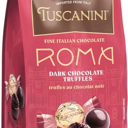 Tuscanini Fine Italian Dark Chocolate Truffles, Roma, 5.4oz | Gourmet Italian | Dairy Free | Premium Gift | Perfect for Holidays & Celebrations