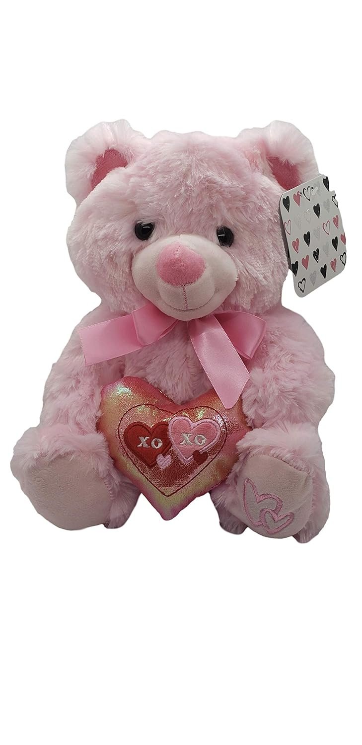 Valentines Day Gift Basket | 10 Inches Teddy Bear Plush (Color May Vary), Valentine Theme Gift Bag & A dozen Belgian Milk Chocolate Roses Bouquet 2.11 ounce | For Her Wife Girlfriend Mother Daughter - Image 6