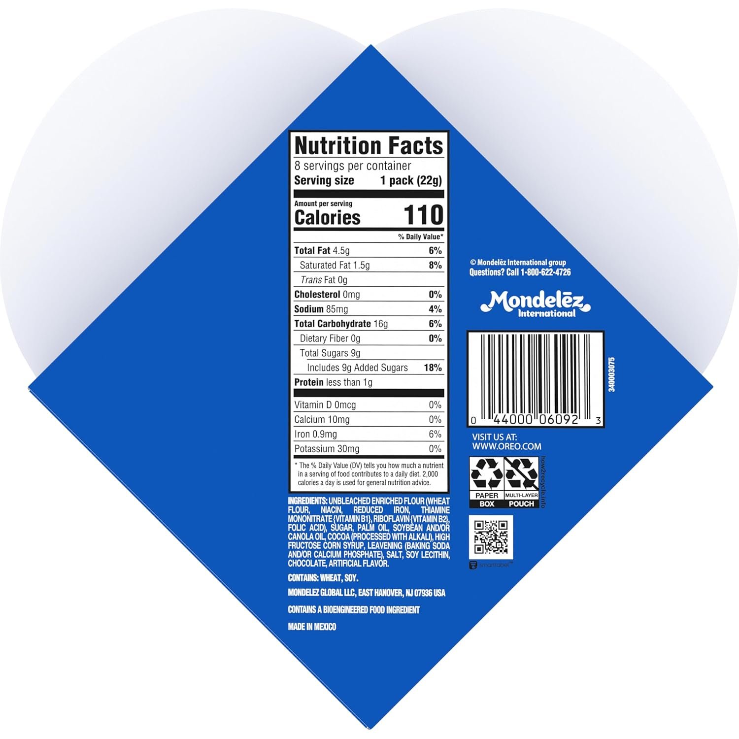 OREO Chocolate Sandwich Cookies, Valentines Day Cookies, 6.24 oz Heart Shaped Box - Image 13