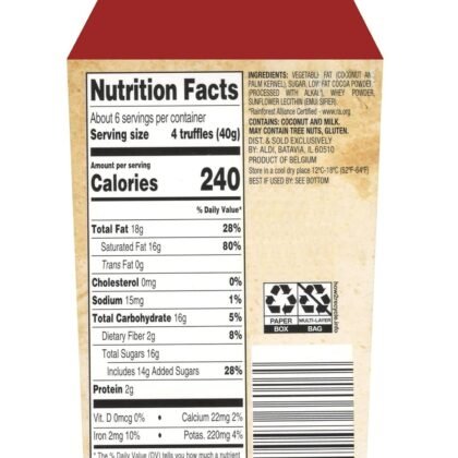 Moser Roth Belgian Cocoa Dusted Truffles, 8.81 oz (1 Box, Cocoa)