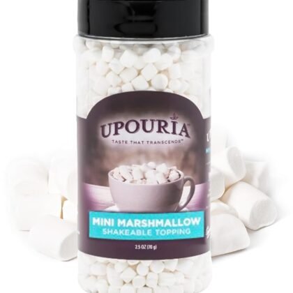 Upouria Mini Marshmallow Beverage and Dessert Topper, Rich Flavor Enhancer for Coffee, Hot Chocolate, Ice Cream, 2.5oz