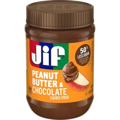 Jif Peanut Butter & Chocolate Flavored Spread, 15 Oz. Jar