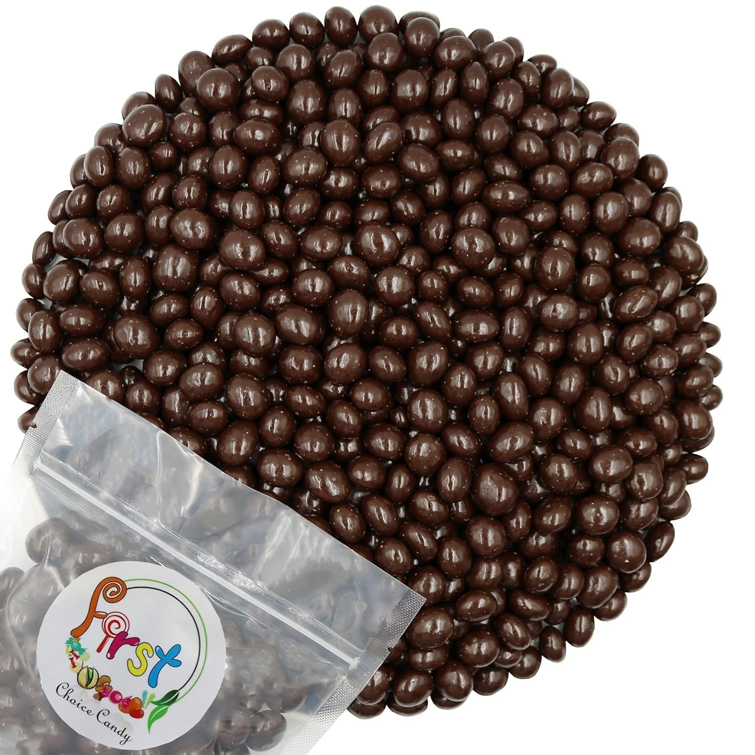 Chocolate Covered Roasted Espresso Coffee Beans (2 Pound, Dark Chocolate)