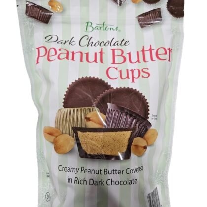 Bartons Dark Chocolate Peanut Butter Cups, Creamy Peanut Butter Covered in Rich Dark Chocolate, 1 lb 9 oz 1 Bag