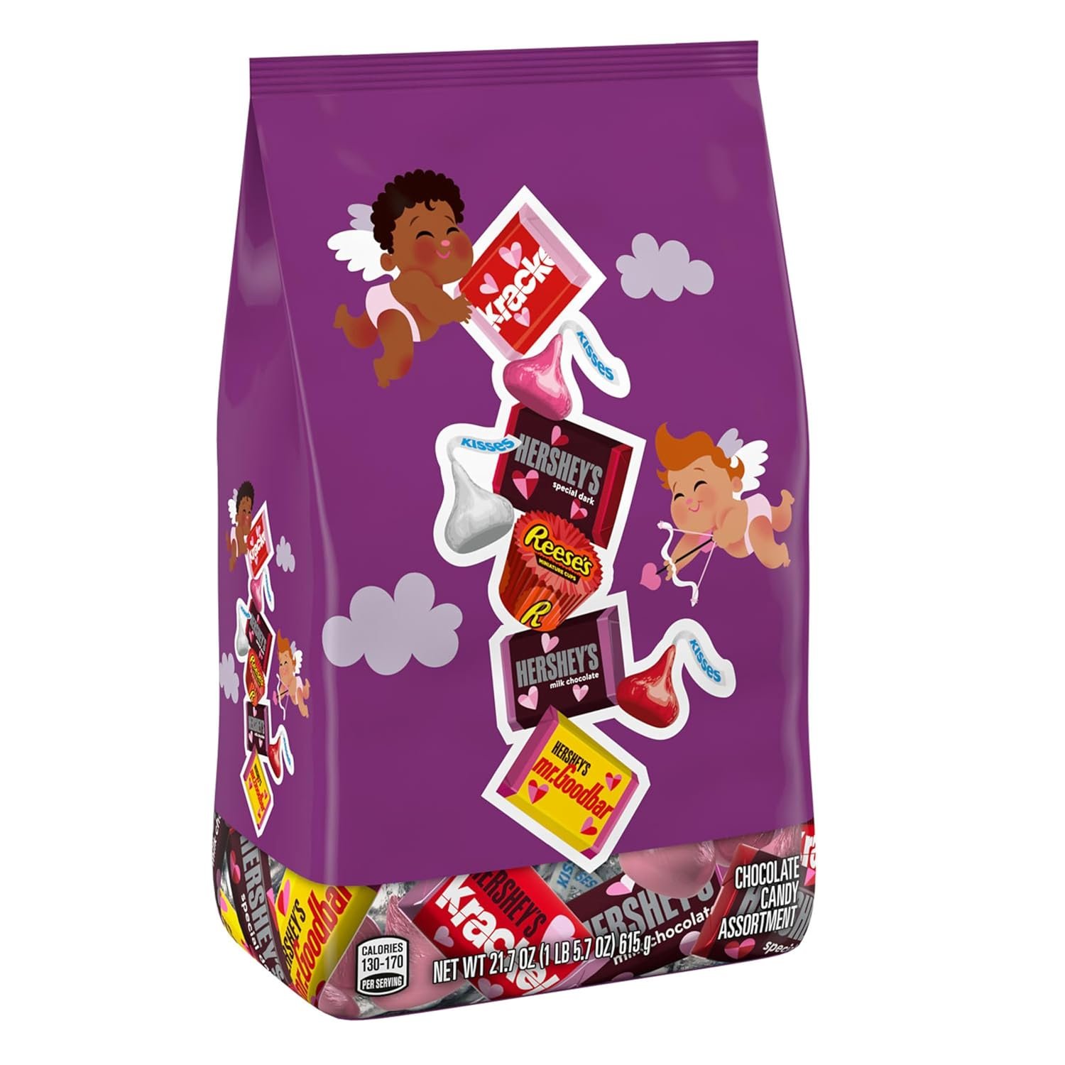HERSHEY'S and REESE'S Assorted Chocolate, Valentine's Candy Bag, 21.7 oz - Image 3