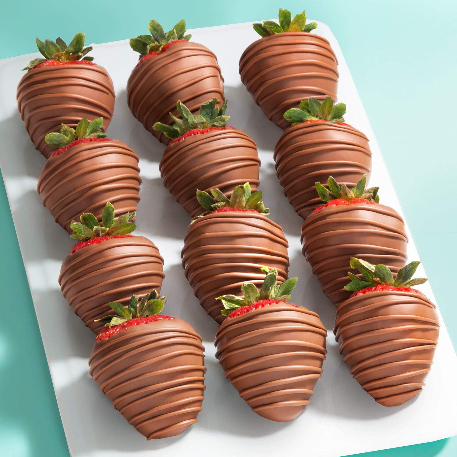 A Gift Inside Milk Madness Chocolate Dipped Strawberries - 12 Berries for Valentine's Day, Birthday, Thank You - Image 2
