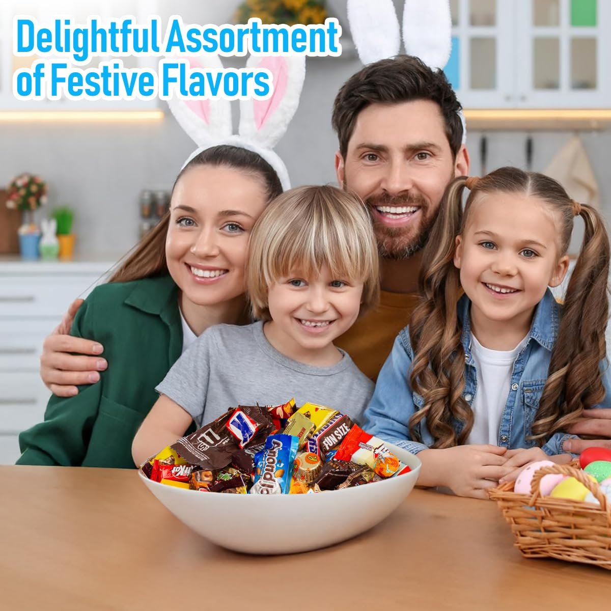 Easter Assorted Chocolate Candy Variety Pack 2 lb – Bulk Individually Wrapped Chocolates for Easter Baskets, Easter Egg Fillers, Parties & Gifting – Premium Mix for All Occasions - Image 3