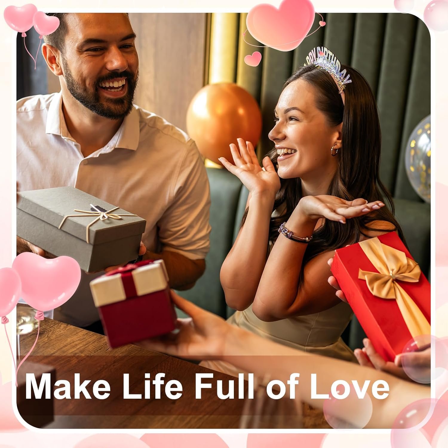 2 Pairs Funny Couple Socks Valentine's Day Gifts for Him, I Love My Boyfriend/Girlfriend Socks Set with Envelope Romantic Gifts for Anniversary Valentine's Day Birthday - Image 6