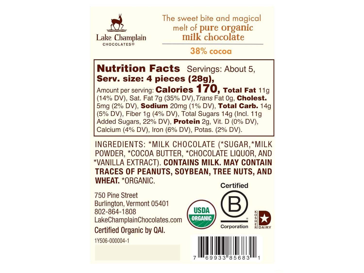 LAKE CHAMPLAIN CHOCOLATES Organic Milk Chocolate Coins, 5.8 OZ - Image 2