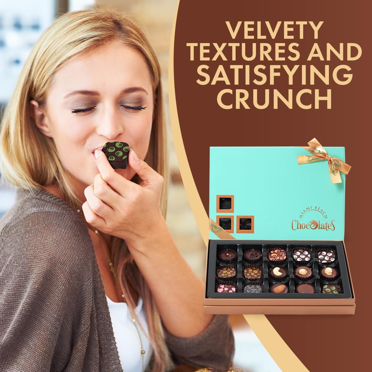 Vegan Dark Chocolate Truffles Gift Box, 15 Pieces of Easter Chocolates Gift Box, Ultimate Assorted Chocolates for Birthdays, Holidays or Corporate Gifts, A Premium Kosher Chocolate Experience for Gifting - Image 5