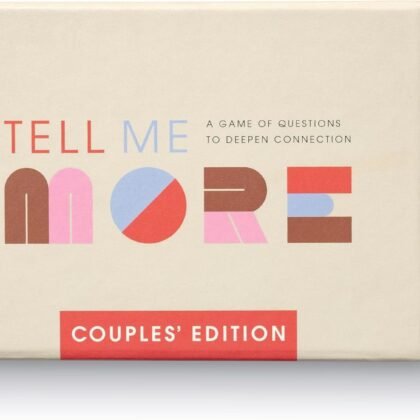 Tell Me More: Couples’ Edition – A Date Night Conversation Starter Game of 52 Questions to Deepen Your Connection with Your Partner