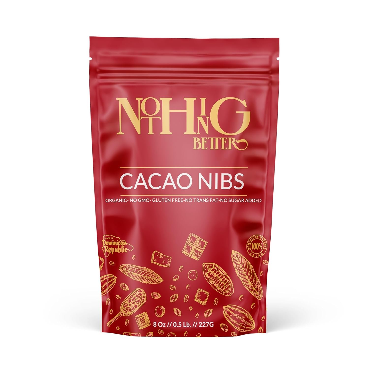 Premium Cacao Nibs sourced from the Dominican Republic (8 oz / 0.5 lb)