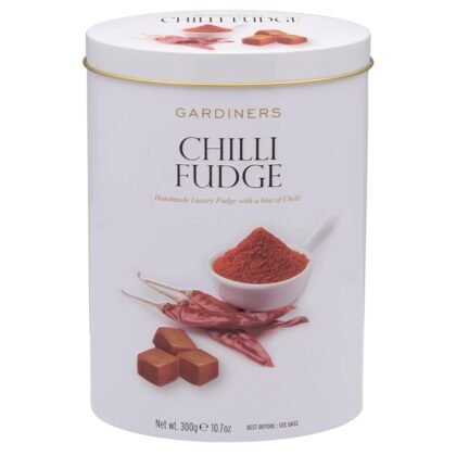 Gardiners of Scotland Handmade Fudge, Chili Fudge 10.6 Ounce Tin